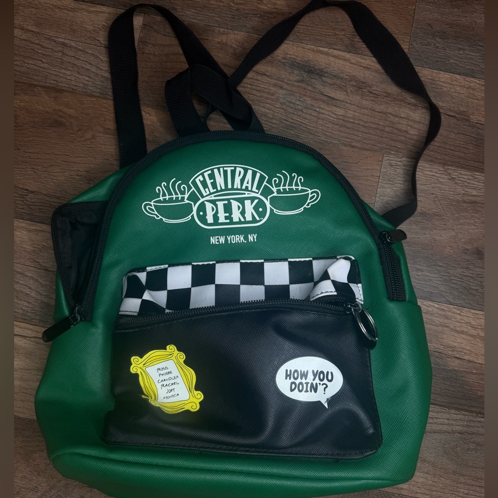 Central Perk Friends Green Backpack